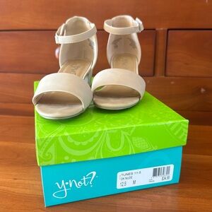 Nude heel/sandal. Girls size 12.5.